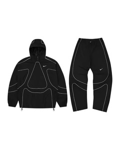 Ensemble de survêtement personnalisé en nylon avec veste zippée et pantalon, deux pièces, jogging en polyester réfléchissant, survêtement coupe-vent patchwork personnalisé - Product Image 6