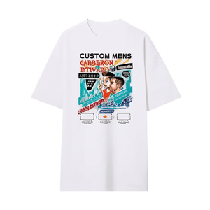 Camiseta Extra Grande de Algodón con Estampado Gráfico DTG Personalizada para Hombre - Product Image 2