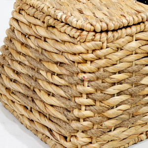 Artex Dong Thap Panier de pique-nique en osier fait à la main Panier en jacinthe d'eau en rotin - Product Image 5