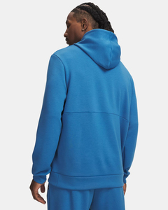 Sudadera de Manga Larga para Hombre, Corte Regular, Color Azul Sólido, 100% Algodón, Transpirable, con Cierre, 500g, Informal, para Otoño, con Bolsillos y Capucha - Product Image 2