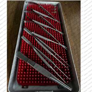 Juego de 10 Instrumentos de Microcirugía Oftálmica, Tijeras de Acero Inoxidable Alemán, Pinzas de Capsulorrexis para Cirugía Ocular - Product Image 2