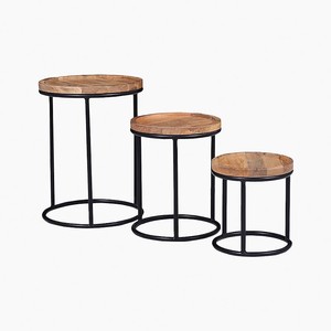 Mango Wood <b>Rectangle</b> Minimalist Design Nested <b>Side</b> <b>Tables</b> Set-Handcrafted Natural Finish Eco-friendly Durable Lightweight - Product Image 4
