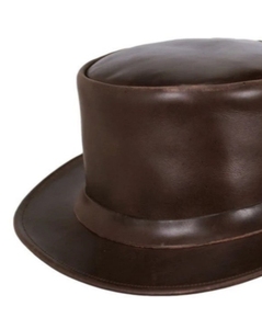 Chapeau de cowboy en cuir artisanal de style occidental, pour ranch, rodéo, équitation, extérieur, mode, à large bord, qualité supérieure - Product Image 2