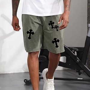 กางเกงขาสั้นออกกำลังกายเอวกลางสไตล์ลำลองแนวสตรีทปี 2026 ลายเรียบ ผ้าถักตาข่าย ระบายอากาศได้ดี ผ้าฝ้าย 100% เอวยางยืด - Product Image 3