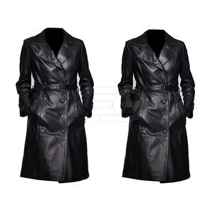 เสื้อโค้ทหนังแกะผู้หญิงทรงยาว แฟชั่นเสื้อแจ็คเก็ตฤดูหนาวแบบเต็มตัวพร้อมเข็มขัด แฟชั่นฤดูหนาว - Product Image 6