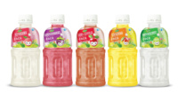 WANA Vietnam Fabrikant Eigen Merk 320ml PET Fles Gevuld met Gevlochten Fruit Puree Natuurlijk Verfrissend Fruitsap Nata De Coco Mango