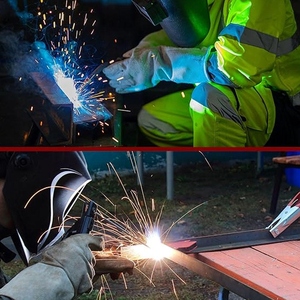 ถุงมือหนังวัวแท้คุณภาพสูงสำหรับงานเชื่อม งานหนัก ป้องกันมือสำหรับงานอุตสาหกรรม ทนไฟ ใช้สำหรับงานปิ้งย่าง - Product Image 4