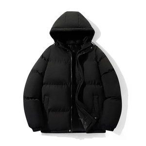 Men's <b>Winter</b> Hooded Puffer <b>Jacket</b> Thick Quilted Coat Windproof <b>Waterproof</b> Stand Collar Casual Outdoor Wear - Product Image 2