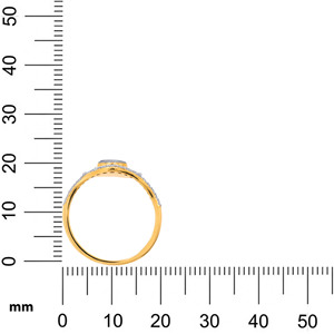 Anillo de Oro Amarillo de 14K con Ojo Turco y Detalles de Diamantes, Anillo de Ojo Turco con Diamantes Brillantes, Joyería de Protección de Oro de 14K - Product Image 6