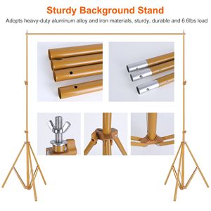 Set di Supporti Regolabili per Fondali Fotografici Resistenti 6,5 x 10 Piedi con Borsa per il Trasporto per Studio Foto e Video - Product Image 5