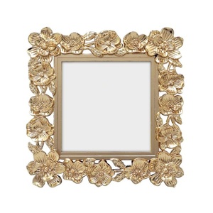 Abstract Organic Wave <b>Gold</b> Aluminum Metal Photo <b>Frame</b> Wholesale Handcrafted Textured Metallic Tabletop Picture <b>Frame</b> For Home - Product Image 3
