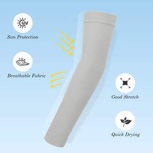Manchon de bras en tissu rafraîchissant pour cyclisme, protection solaire UV pour hommes et femmes, camping, été, basketball, course à pied, vélo - Product Image 3