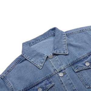 Vestes pour hommes, service OEM, design personnalisé, veste en jean surdimensionnée à boutons, manches longues, veste en jean pour hommes, haute qualité - Product Image 3