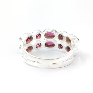 Handmade Multi Garnet <b>Ring</b> 3.8 Grams Natural Stone Dainty Style for Everyday Wear for Unisex - Product Image 3