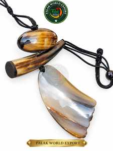 New Design Stylish Ox & Buffalo Horn Pendant Necklace Buffalo Necklace <b>for</b> Gifting Use <b>for</b> <b>Sale</b> by Falak <b>World</b> Export - Product Image 5
