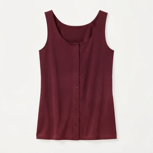 Nueva Camiseta sin Mangas para Mujer, Estilo Vintage a Cuadros, Transpirable, con Logotipo Frontal Tejido, Cuello Redondo, 100% Poliéster, Informal - Product Image 4