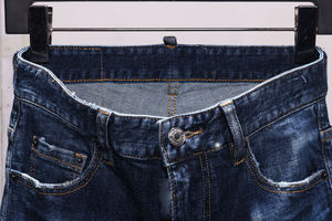 กางเกงยีนส์ผู้ชายทรงตรง ไซส์ใหญ่ ระบายอากาศได้ดี เอวกลาง ทรงสลิม ยืดได้ เหมาะสำหรับฤดูร้อนและฤดูใบไม้ร่วง มีโลโก้ ขายส่ง - Product Image 4