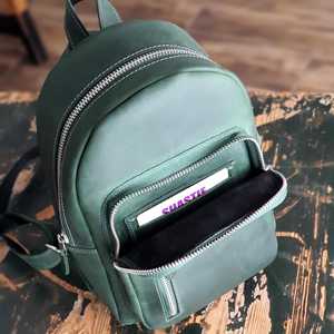 Mochila Mini de Cuero Genuino Personalizada al por Mayor para Mujer, Bolsas de Viaje Pequeñas y Estuche OEM LSBP-0032 - Product Image 4
