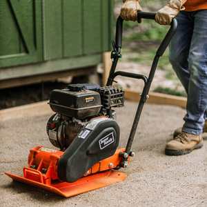 <b>Small</b> Portable Plate Compactor Walk Behind <b>Vibrating</b> Plate Machine Asphalt Soil Compaction Equipment Loncin Engine OEM Factory - Product Image 5