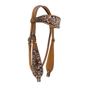 Headstall Western dernière conception en cuir fait cheval Western Headstall - Product Image 1