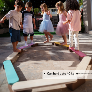 Juguete de equilibrio hecho a mano de madera duradera de alta calidad, herramienta artesanal india para niños. - Product Image 2