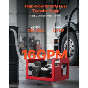 110V Electric Fuel Transfer Pump 16 GPM 60 L/min Diesel Kerosene <b>Meter</b> <b>Auto</b> No Fuel Transfer Pump for Diesel Kerosene - Product Image 2