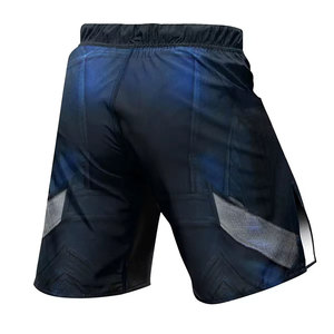 Pantalones Cortos de Grappling para Hombre, Tela Resistente, Logotipo Frontal, Secado Rápido, Ligeros, para Entrenamiento de MMA, Práctica de Lucha, Acondicionamiento Físico - Product Image 2