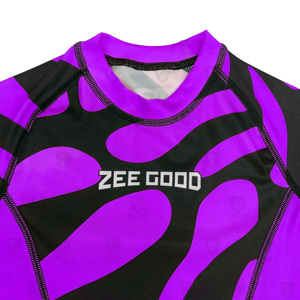 <b>Custom</b> Short Sleeve Surf Logo MMA/BJJ <b>Compression</b> <b>Shirt</b> Sublimated Jiu Jitsu Rashguard <b>Design</b> Your Own <b>Custom</b> Rash Guard - Product Image 3