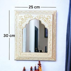 Hand Carved Moroccan Style Wooden Wall <b>Mirror</b> Decorative Arch <b>Frame</b> <b>Mirror</b> for Home Decor - Product Image 2