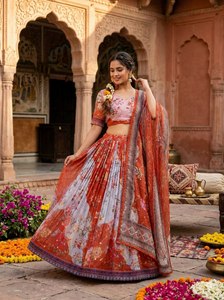Suministro al por mayor de Lehenga Choli festivo ligero para celebraciones diurnas disponible a precio de descuento desde India - Product Image 5