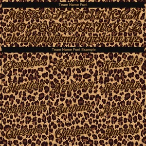 Custom Wholesale Stitched <b>Brown</b> Old Gold 3D Leopard Pattern Sports Pullover Sweatshirt Hoodie Fleece Hip Hop Streetwear - Product Image 6
