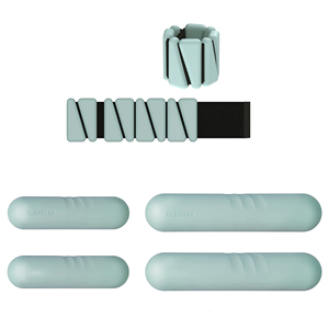 Logotipo personalizado Color verde salvia Silicona Tobillo Muñeca Pesas Kettlebells Silicona Pilates Anillo Bola de masaje Anillo de potencia - Product Image 2