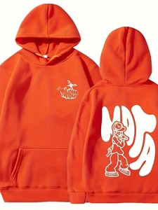 Fournisseur de streetwear, sweat-shirt à capuche personnalisé avec logo imprimé en relief, sweat-shirt à capuche pour hommes, poche avant et design au dos personnalisés, pull-over - Product Image 1