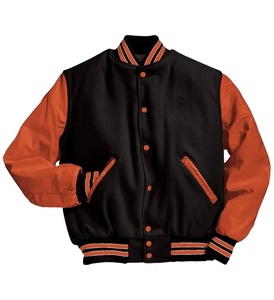 Custom Logo 2026 Wholesale Manufacturer Blank Jacket Men Baseball Varsity Jacket Woolen with Leather Sleeve Casual <b>Coat</b> 2026 - Product Image 3