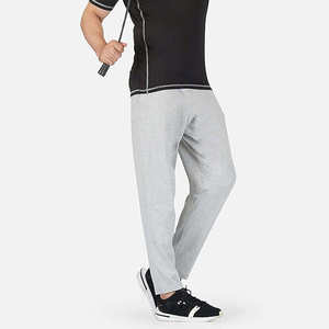 Pantalones Deportivos de Cintura Alta, Corte Regular, Compresión, Transpirables, Tie Dye, Estilo Occidental, Lona, Poliéster/Algodón, para Hombre - Product Image 3
