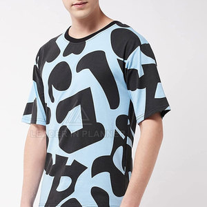 T-shirts surdimensionnés personnalisés pour hommes, coupe ample, imprimés, 100% coton, qualité supérieure, créez votre propre design - Product Image 3