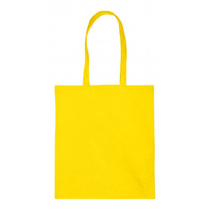 Green 100% Cotton Fabric Shopping <b>Bag</b> Medium Size long Handle Reusable Grocery Tote - Product Image 6