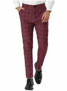 Nuevos Pantalones de Vestir a Rayas para Hombre, Corte Slim Fit, Formales de Negocios, Casuales de Oficina, Diseño Elegante y Moderno, OEM ODM - Product Image 3