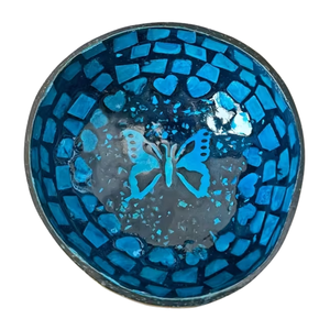 Bol en noix de coco incrusté de coquillages brillants - Artisanat de laque - Décoration artisanale vietnamienne - Product Image 2