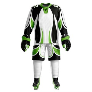 OEM Design Sublimation Print Hockey Uniforms Sports Full Sleeve Jersey Shirts & Shorts Sets For Ice Hockey Sportswear - Product Image 2