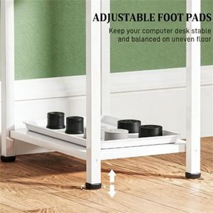 Small White Writing <b>Desk</b> for Home Office or Student Use Computer <b>Desk</b> - Product Image 4