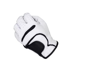 Gant de golf en cuir Cabretta blanc antidérapant pour droitier, respirant, avec fermeture auto-agrippante, pour homme, en cuir véritable - Product Image 5
