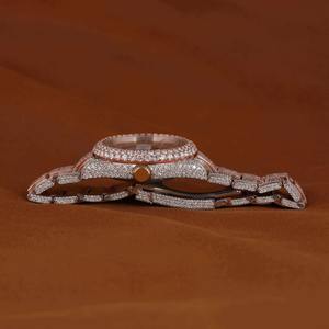 Reloj de Moissanita VVS al por Mayor para Hombre, Estilo Hip Hop, con Diamantes Incrustados, Pasa el Test de Diamantes, Relojes Mecánicos Automáticos de Moissanita - Product Image 5