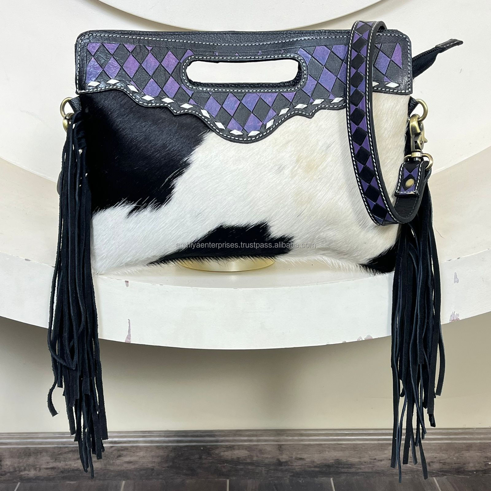 Purple & Black Checkered