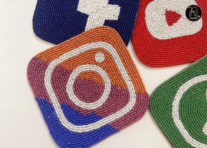 Unique Design Shape <b>Beaded</b> <b>Coasters</b> Set Basically Use In Christmas Festival Buy Direct From Supplier At Bulk Price - Product Image 5