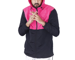 Custom New Arrival Loose Fit <b>Waterproof</b> Breathable Hooded Stand Collar <b>Thin</b> Patchwork Oversize Windbreaker <b>Jacket</b> for Couple - Product Image 3