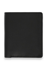 Tarjetero de Cuero Genuino con Logotipo Personalizado Bordado de Alta Calidad al por Mayor, Doble Pliegue, RFID, Corto, Multifuncional, de Gran Capacidad - Product Image 4