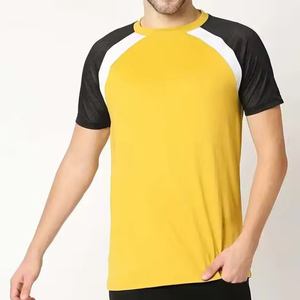 T-shirt d'été respirant le plus vendu, haute qualité, uni, faible MOQ, t-shirts pour hommes, coupe ajustée confortable - Product Image 2