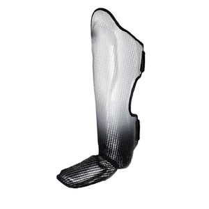 Protections de tibia et coussinets d'entraînement Muay Thai en cuir et PU avec protection de base pour MMA et boxe, ajustement universel - Product Image 3