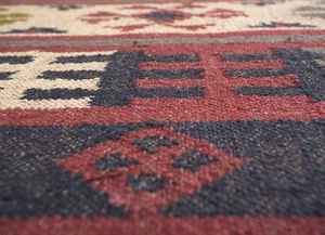 Alfombras Kilim de Yute y Lana Tejidas a Mano Personalizables para Sala de Estar, Dormitorio y Estudio - Product Image 6